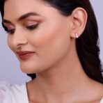 GIVA 925 Silver Rose Gold Zirconia Elegance Earrings| studs to Gift Women & Girls | With Certificate of Authenticity and 925 Stamp | 6 Months Warranty* - Image 4
