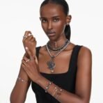 Swarovski Iconic Swan Bangle, Swan, Black, Rose Gold-Tone Plated - Fast Shipping to USA & Canada - Image 7