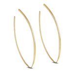 CLARA 925 Sterling Silver Kira Hoop Earring |Gold Plated | Gift for Women & Girls - Fast Shipping to USA & Canada
