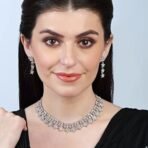 ACCESSHER Silver Plated Star Design Rhinestone Necklace Set with Earrings - Fast Shipping to USA & Canada - Image 3