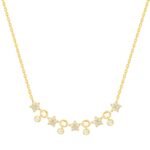 GIVA 925 Silver Rose Gold Zircon Studded Necklace | Gifts for Women & Girls