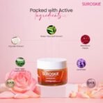 SUROSKIE Rosanna Rose Instant Glow Face Mask 50ml | With Rose & Aloe vera | For Cleans Pores & Dark Spot | Spa Glow at Home | Facial In a Jar | korean Face Mask For Glowing Skin |Men & Women - Fast Shipping to USA & Canada - Image 5