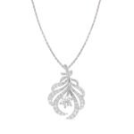 Clara 925 Sterling Silver Nusa Pendant Earring Chain Jewellery Set | Rhodium Plated, Swiss Zirconia | Gift for Women & Girls - Fast Shipping to USA & Canada