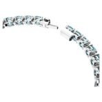 Swarovski Matrix Tennis bracelet, Round cut, Blue, Rhodium plated - Fast Shipping to USA & Canada - Image 4