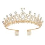 Shining Diva Fashion Crystal Tiara and Crown for Women Stylish Headband Crowns with Comb Tiaras for Girls Kids Queen Princess Wedding Bridal Birthday Gift Hair Accessories - Fast Shipping to USA & Canada - Image 2