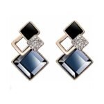 Shining Diva Fashion Copper Italian Designer Collection Drop Earrings for Women (Blue)(rrsd9690er) - Fast Shipping to USA & Canada