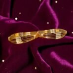 ACCESSHER Gold Plated Antique Kada Bangles with AD Detailing (Set of 2) - Fast Shipping to USA & Canada - Image 5