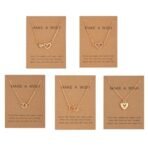 Shining Diva Fashion 5 Pcs Latest Stylish Crystal Heart Necklace Jewellery Set for Women Pendant Necklace Gifts for Girls (16475np) - Fast Shipping to USA & Canada - Image 2