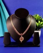 CUTE GOLD One Gram Micro Gold Plated & Copper Traditional Designer Jewellery Stone Necklace for Women and Girls (NEC-8032) - Fast Shipping to USA & Canada - Image 4