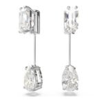 Swarovski Women Mesmera Bar Earrings, Mixed Cuts, White, Rhodium Plated - Fast Shipping to USA & Canada - Image 3