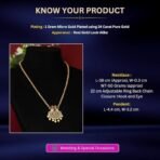 Sasitrends Traditional Gold Plated AD Stone Studded Pendant Chain Necklace for Women - Fast Shipping to USA & Canada - Image 3