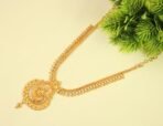 CUTE GOLD One Gram Micro Gold Plated & Copper Traditional Designer Jewellery Stone Necklace for Women and Girls (NEC-8043) - Fast Shipping to USA & Canada - Image 4