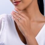 GIVA 925 Silver Cubic Beauty Ring,Fixed Size,Indian - 12| Gifts for Women and Girls | With Certificate of Authenticity and 925 Stamp | 6 Months Warranty - Image 3