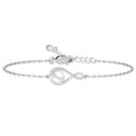 Clara 925 Pure Silver Real Pearl Hand Bracelet, Adjustable, Anti Tarnish, Swiss Zirconia Gift for Women and Girls - Fast Shipping to USA & Canada