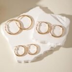 Shining Diva Fashion Latest Stylish Set of 3 Earrings for Women and Girls (16619er) - Fast Shipping to USA & Canada - Image 5