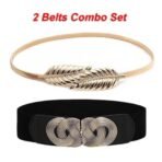 Shining Diva Fashion 2pcs Combo Waist Belts for Women and Girls | Stylish Belts for Dresses Jeans Saree | Celebrity Inspired Fashion Accessories - Fast Shipping to USA & Canada - Image 5