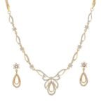 Estele Jewellery Sets for Women Gold Plated Bridal Necklace Jewellery Set with Earrings - Fast Shipping to USA & Canada - Image 2