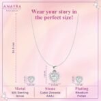ANAYRA Heart Solitaire 925 Silver Pendant Set for Women | Stylish Fashion Jewellery Gift - Fast Shipping to USA & Canada - Image 4