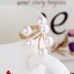 Shining Diva Fashion Adjustable Elegant Pearl Gold Plated Ring for Women and Girls (Golden) (8267r) - Fast Shipping to USA & Canada - Image 5