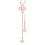 GIVA 925 Silver Rose Gold Artsy Floral Pendant| Necklace to Gift Women & Girls | With Certificate of Authenticity and 925 Stamp | 6 Months Warranty