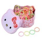 Shining Diva Fashion 100 pcs Combo Elastic Hair Bands Ties Accessories for Kids Baby Girls Women with Tin Kitty Box - Fast Shipping to USA & Canada - Image 2