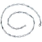 Fashion Frill Men's Double Coated Popular Stainless Steel Silver Chain For Men Boys Girls Stylish Necklaces Silver Chain Anniversary Love Gift For Husband Unisex Chains 22 Inches - Fast Shipping to USA & Canada - Image 4