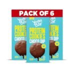 Yogabar Protein Biscuits, Choco Dip, Made with Aashirvaad Atta and Sattu, Pack of 6(24 Cookies) - Fast Shipping to USA & Canada - Image 2