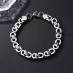 Fashion Frill Stylish Bracelet For Men Shiny Black Stainless Steel Bracelet Specially Made For Men And Boys Gift For Him - Fast Shipping to USA & Canada - Image 3