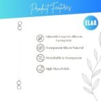 Ear Lobe Transparent Elastic Earrings Support Chains (2 Pairs) - Fast Shipping to USA & Canada - Image 4