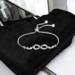 Mahi Lovely Gifting Jewelery Infinity Shape Adjustable Bracelet for Women & Girls (BR1101058R) - Fast Shipping to USA & Canada - Image 7