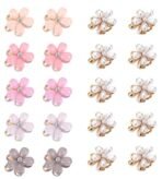 Shining Diva Fashion 20 Pcs Hair Clips for Girls Small Claw Mini Hairclip with Crystal Cute Metal Barrettes Hair Accessories Women (cmb320_16023_16013) - Fast Shipping to USA & Canada - Image 2