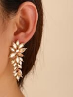 Shining Diva Fashion Luxury Austrian Crystal Earrings for Women & Girls | Celebrity Inspired Italian Designer Earrings | Latest Stylish Fancy Zircon Party Earrings - Fast Shipping to USA & Canada - Image 3