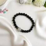 ACCESSHER Unisex Black Beaded Bracelet, Adjustable Handcrafted Stretchable Wrist Band, Stylish Minimal Hand Jewellery, Fashion Accessory for Girls and Boys - Fast Shipping to USA & Canada - Image 4
