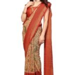 SHIRODHARI | Fancy Brasso Saree with Unstitched Blouse - Fast Shipping to USA & Canada