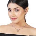 Estele Jewellery Sets for Women Gold Plated Bridal Necklace Jewellery Set with Earrings - Fast Shipping to USA & Canada - Image 3