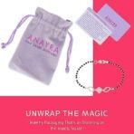 ANAYRA Fine Silver Jewellery Dazzling Clover Pure Silver Mangalsutra Bracelet for Women | Hand Mangalsutra Gift - Fast Shipping to USA & Canada - Image 7