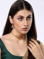 Shining Diva Fashion Latest Stylish Design Fancy Choker Traditional Necklace Jewellery Set for Women - Fast Shipping to USA & Canada - Image 6