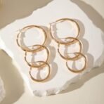 Shining Diva Fashion Latest Stylish Set of 3 Earrings for Women and Girls (16619er) - Fast Shipping to USA & Canada - Image 4