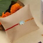 ACCESSHER Blue Enamel Elephant Design Rakhi (Pack of 3) with Roli & Card - Fast Shipping to USA & Canada - Image 4