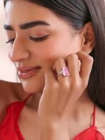 Yellow Chimes Rings For Women & Girls | Crystals From Swarovski And White Stone Cocktail Designed Ring | Silver Tone Ring For Women | Birthday And Anniversary Gift - Fast Shipping to USA & Canada - Image 4