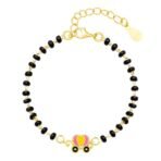 GIVA 925 Silver 18k Gold Plated Rose Gold Infact Bracelet | Adjustable| Gifts for Kids & Babies - Image 2