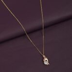 ACCESSHER Silver Plated American Diamond Claw Shaped Pendant Necklace - Fast Shipping to USA & Canada - Image 4