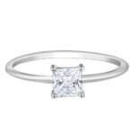 GIVA 925 Silver Cubic Beauty Ring,Fixed Size,Indian - 12| Gifts for Women and Girls | With Certificate of Authenticity and 925 Stamp | 6 Months Warranty