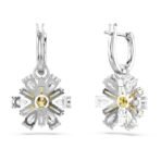 Swarovski Women Idyllia Drop Earrings, Flower, Yellow, Rhodium Plated - Fast Shipping to USA & Canada - Image 5