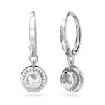 Swarovski Womens Una Drop Earrings, Round Cut, Pav?, White, Rhodium Plated - Fast Shipping to USA & Canada - Image 4