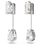 Swarovski Women Mesmera Bar Earrings, Mixed Cuts, White, Rhodium Plated - Fast Shipping to USA & Canada - Image 4
