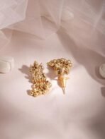 Rubans 22K Gold-Plated Handcrafted Temple Artificial Jewelry Set-Stone Studded with Gold Beads and Matching Earrings For Women and Girls-Lakshmi Motif Perfect for Weddings and Special Occasions - Fast Shipping to USA & Canada - Image 7