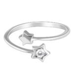 GIVA 925 Silver Superstar Ring,Adjustable|Gifts For Girlfriend,Rakhi Rakshabandhan Gift For Sister Bhabhi,Gifts For Women&Girls|With Certificate Of Authenticity&925 Stamp|6 Month Warranty