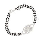 ANAYRA Fine Silver Jewellery Classic Pure Silver Mangalsutra Bracelet for Women | Hand Mangalsutra Gift - Fast Shipping to USA & Canada - Image 2