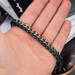 Fashion Frill Stylish Bracelet for Men Stainless Steel Hand Chain Band Jewellery Accessories For Boys Gift for Husband & Boyfriend - Fast Shipping to USA & Canada - Image 4